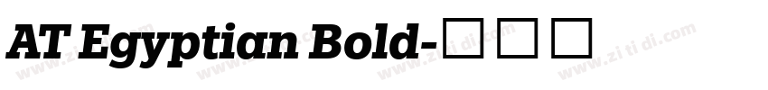 AT Egyptian Bold字体转换